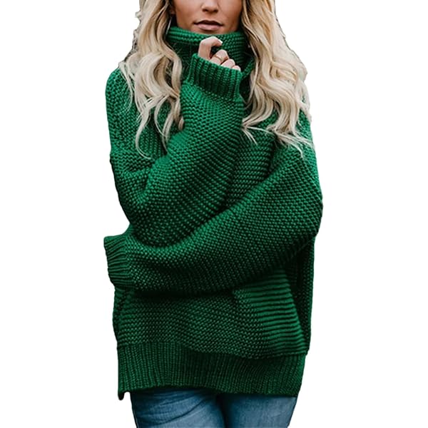 Women Pullover Turtle Neck Autumn Winter Warm Knitted
